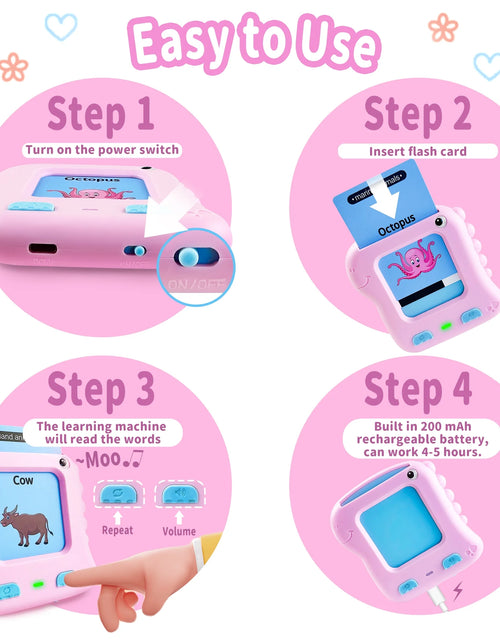 Load image into Gallery viewer, Talking Flash Cards Learning Toys for 1-6 Year Olds, Educational Interactive Flashcard Toy, Preschool Montessori Toys
