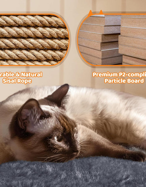 Load image into Gallery viewer, 68.5In Multi-Level Large Cat Condo with Sisal-Covered Platforms Scratching Board &amp; Scratching Posts, Cozy Perches, Stable Cat Tower/Tree Pet Play House, Dark Gray
