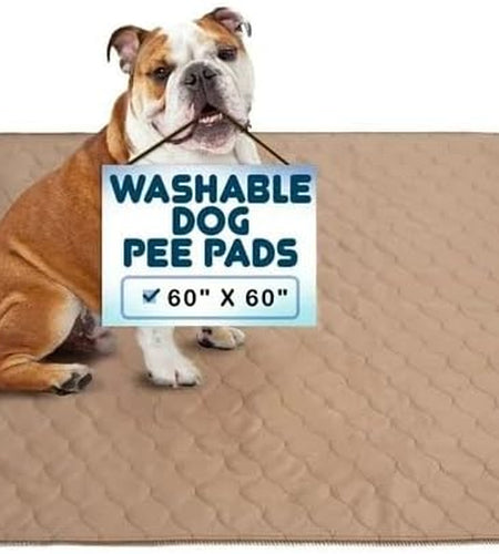 Pee Pads for Dogs - Dog & Puppy Training Pads - Rounded Corners - Washable, Reusable - Laminated, Waterproof, Sanitary Potty Protector Dog Mat - Pet Essentials