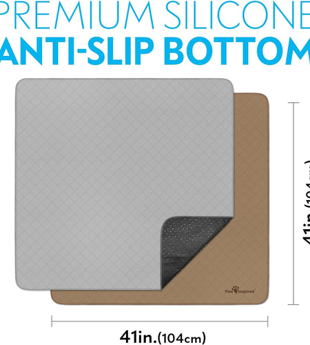 Washable Pee Pads for Dogs | Non-Slip Reusable Puppy Pads | Waterproof Whelping Pads | Washable Training Pet Pads, Potty Pads Extra Large Sizes | Indoor, Outdoor or Kennels