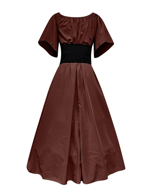 Load image into Gallery viewer, Womens Renaissance Faire Dresses Medieval Irish Traditional plus Size Dresses Ruffle over Dress Corset Retro Cosplay Gown
