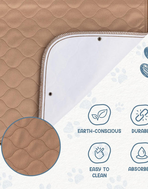 Load image into Gallery viewer, Pee Pads for Dogs - Dog &amp; Puppy Training Pads - Rounded Corners - Washable, Reusable - Laminated, Waterproof, Sanitary Potty Protector Dog Mat - Pet Essentials
