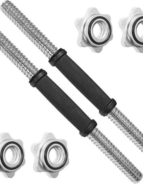 Load image into Gallery viewer, Threaded Dumbbell Handles/Adjustable Dumbbell Bar Handles - Fit 1 Inch Standard Weight Plate - Weightlifting Accessories - Sold in Pair
