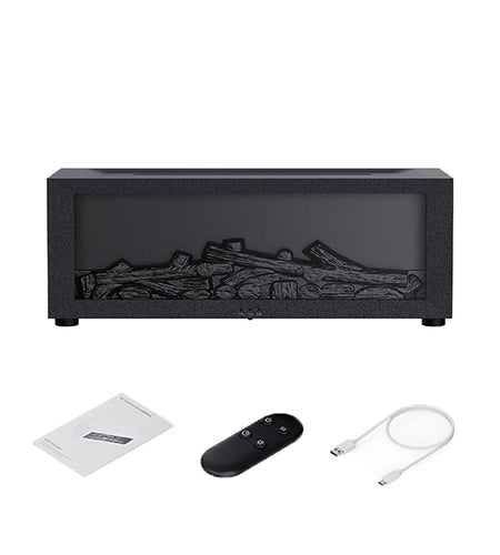 Aroma Humidifier Flame Essential Oil Diffuser Air Humidifier Aromatherapy Fragrance Diffuser with RGB Light and Remote Control