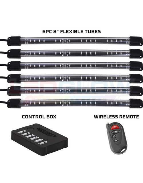 Load image into Gallery viewer, 6-Piece Flexible LED Multi-Color Interior Underdash Lighting System
