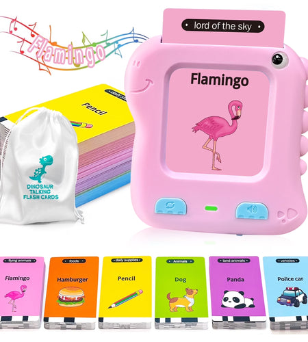 Talking Flash Cards Learning Toys for 1-6 Year Olds, Educational Interactive Flashcard Toy, Preschool Montessori Toys