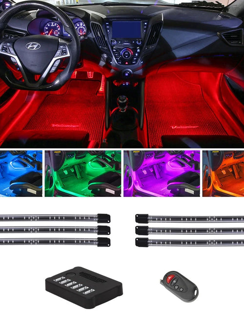 Load image into Gallery viewer, 6-Piece Flexible LED Multi-Color Interior Underdash Lighting System
