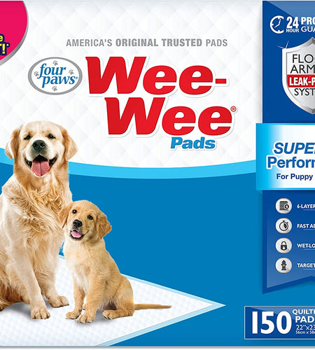 Wee-Wee Superior Performance Pee Pads for Dogs - Dog & Puppy Pads for Potty Training - Dog Housebreaking & Puppy Supplies - 22" X 23" (200 Count)