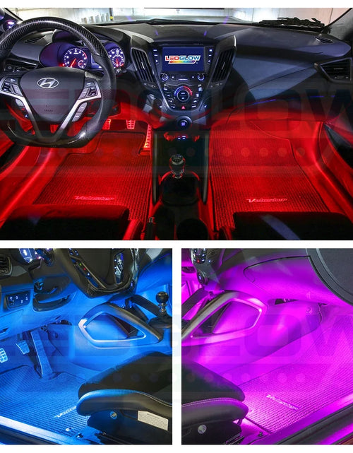 Load image into Gallery viewer, 6-Piece Flexible LED Multi-Color Interior Underdash Lighting System
