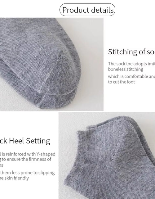 Load image into Gallery viewer, 10/20/40 Pairs of Solid Color Socks, Soft and Lightweight Ankle Socks, Casual Boat Socks, Low Cut Ankle Socks
