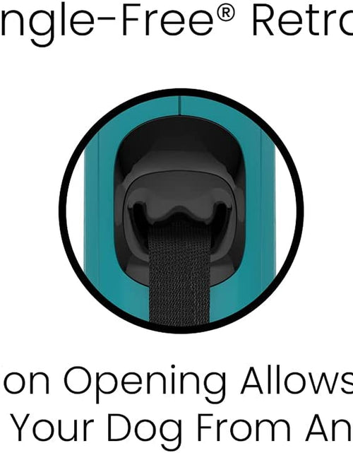 Load image into Gallery viewer, Monochrome 360° Tangle-Free Retractable Dog Leash | 16 Ft Strong Nylon Tape (Small, Aqua)
