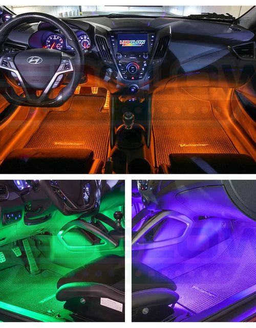 Load image into Gallery viewer, 6-Piece Flexible LED Multi-Color Interior Underdash Lighting System
