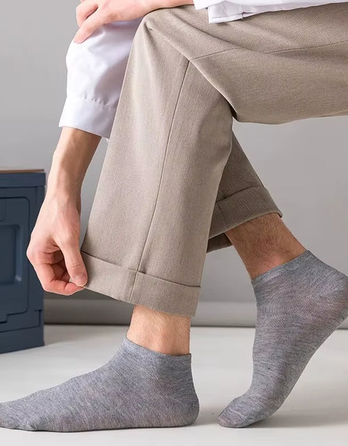 Load image into Gallery viewer, 10/20/40 Pairs of Solid Color Socks, Soft and Lightweight Ankle Socks, Casual Boat Socks, Low Cut Ankle Socks
