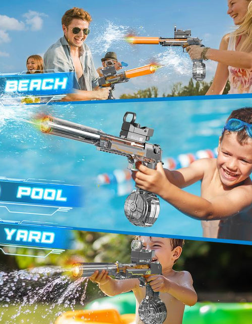 Load image into Gallery viewer, AquaBlaze™ Electric Water Blaster – LED Power Squirt Gun for Epic Summer Battles
