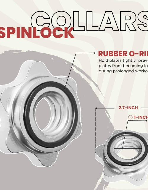 Load image into Gallery viewer, Threaded Dumbbell Handles/Adjustable Dumbbell Bar Handles - Fit 1 Inch Standard Weight Plate - Weightlifting Accessories - Sold in Pair
