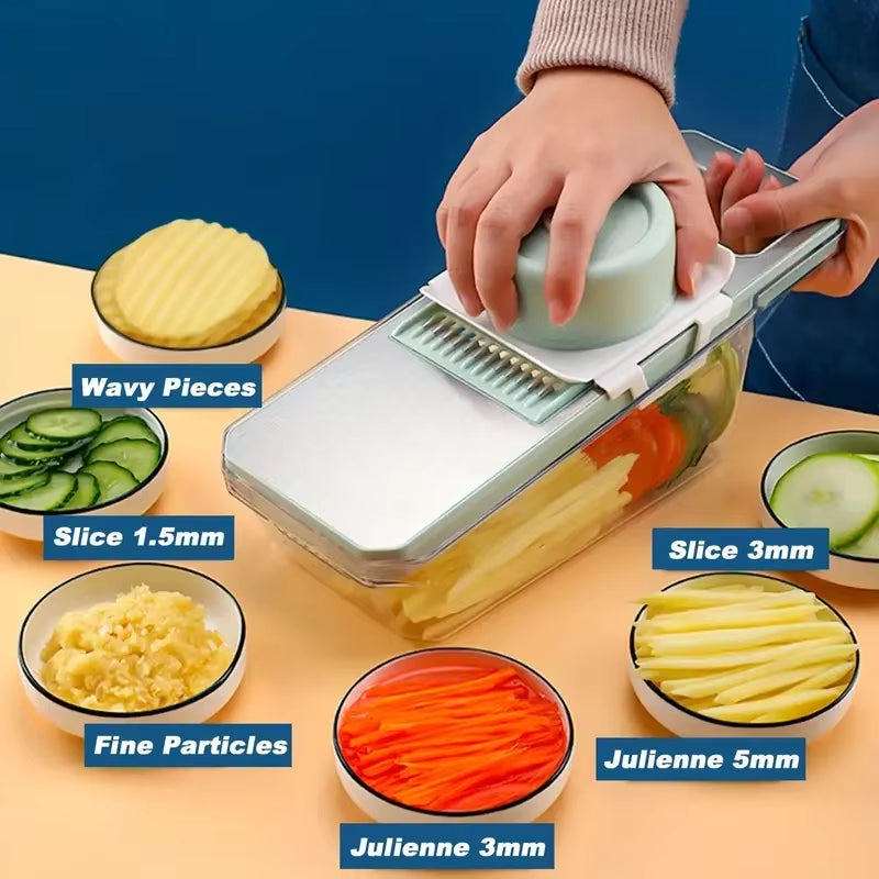 ChopMaster 6-in-1 Manual Vegetable Chopper – Ultimate Kitchen Slicer for Fast, Easy Prep  Description: